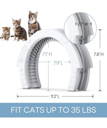 Interior Cat Door with Removable Cleaning Brush | Large Pet Pass for Adult Cats | Easy Install for Indoor Cats up to 35 lbs | Includes Instructions & Screws - Buy Online on GoSupps.com