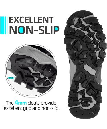 CAMELSPORTS Men's Outdoor Hiking Shoes - Low Top Ankle Support Trekking Sneakers in Black - Size 7 - Buy Online on GoSupps.com