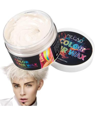 Temporary Hair Color WaxNatural Hair Styling Wax 423oz Natural Fast No Allergies Washable Effective Temporary Hair Color Cream for Kids Halloween Man Woman Youngwier White - Buy Online on GoSupps.com