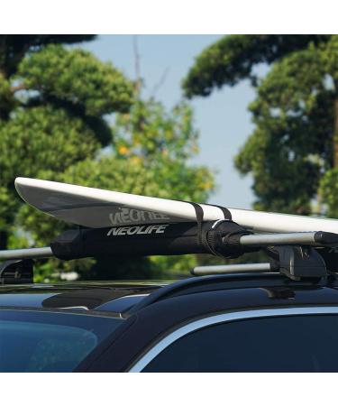 WONITAGO Soft Roof Rack Pads + 15 Ft Tie Down Straps - Surfboard SUP Snowboard - 28 inch - Blue/Black - Pair - Buy Online on GoSupps.com