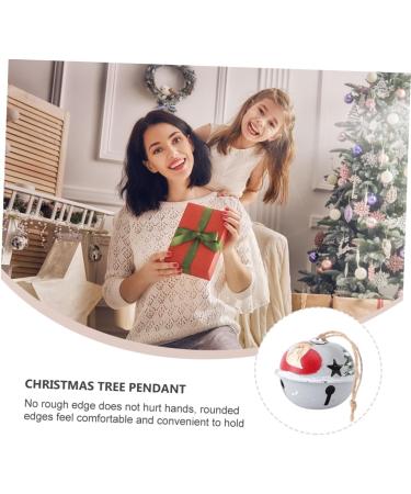 Yardenfun 1pc Christmas Tree Bells Christmas Tree Decorations Grazing Bells Bell Hanging Decor Accessories White 6X6CM - Buy Online on GoSupps.com