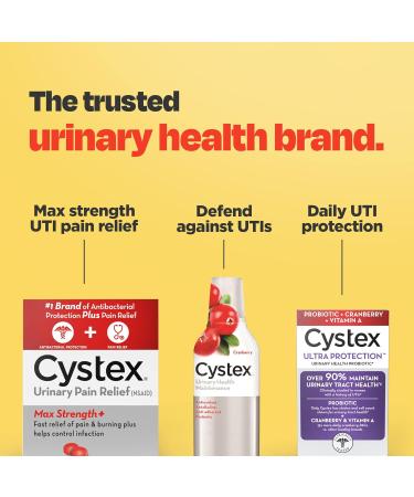Cystex UTI Pain Relief Maximum Strength - 20ct Twin Pack for Urinary Tract Infection Treatment - Buy Online on GoSupps.com