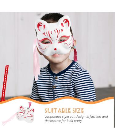 Runrotoo Children's Costumes | Sleek Animal Masks & Japanese Half Face Fox Cosplay for Parties | Perfect for Kids & Pets - Buy Online on GoSupps.com