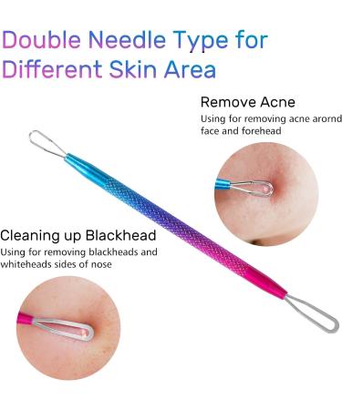 Blackhead Remover Tool JOLIFILE 3 Pcs Pimple Popping Kit Removing Spot Extractor Tools for Nose Facial Popper Whitehead-Colorful 3 Count (Pack of 1) - Buy Online on GoSupps.com
