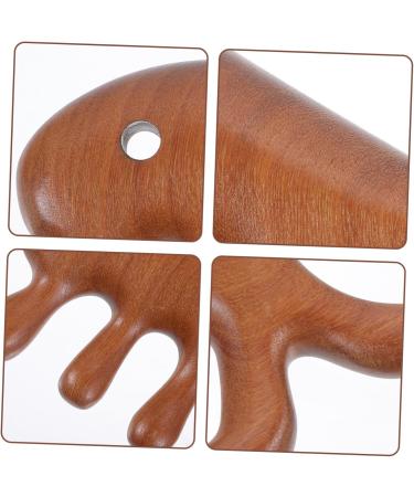 Frcolor Fish-Shaped Massage Comb - Gua Sha Facial Tool & Wooden Ridge Scalp Massager for Hair Care | Best International Shipping - Buy Online on GoSupps.com