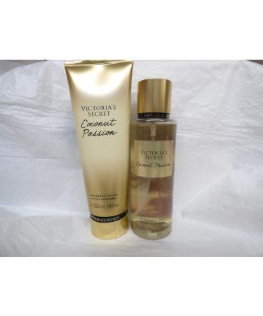 Coconut Passion bundle set of 2 Body Mist + Fragrance Lotion Full Size Victoria