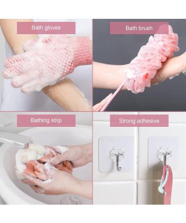 Long Handle Back Scrubber | Loofah Shower Brush for Men & Women | Exfoliating Body Scrubber - Buy Online on GoSupps.com