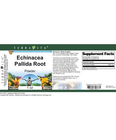 Echinacea Pallida Root Powder (1 oz ZIN: 510910) - Buy Online on GoSupps.com