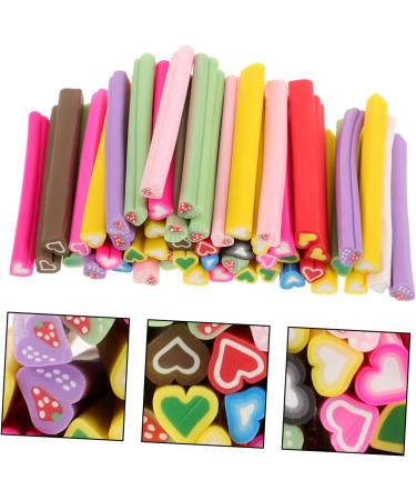 Mipcase Nail Art Manicure Canes Sticks Rod 50pcs Nail Stickers Manicure Canes Nail Art Pegatinas Para U as Sticks Holly Headband Claycanes Leopard Hair Nets Polymer Clay Fruit 3d - Buy Online on GoSupps.com
