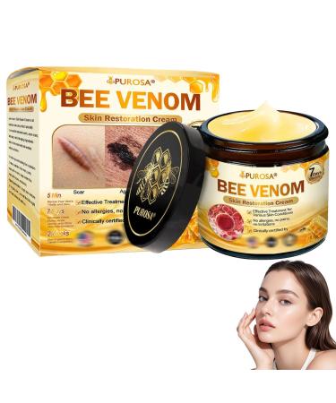 PUROSA Bee Venom Skin Restoration Cream Bee Venom Skin Treatment Cream Effectively moisturizes and smoothes skin (1PC)