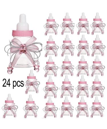24Pcs Pink Baby Shower Feeding Bottle Candy Box Favors for Baby Shower Decoration - Buy Online on GoSupps.com