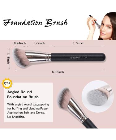 Buy Energy 3-in-1 Makeup Brush Set with Travel Bag | Foundation & Concealer Brushes | Perfect Gift for Women - $44.76 - Buy Online on GoSupps.com