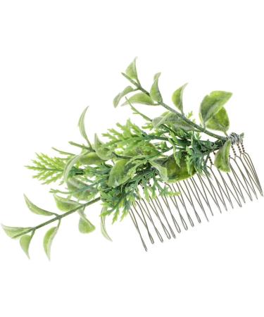 DDazzling Green Leaves Hair Comb Eucalyptus Hair Comb Flower Hair Piece Bridal - beige - One Size - Buy Online on GoSupps.com
