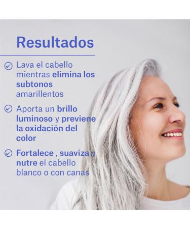  NaturVital NaturVital Set of 6 Silver Shampoos Paraben-Free Natural for White and Grey Hair Mattifying Platinum Grey Hair Blue Pigment for Men and Women 6 x 250 ml - Buy Online on GoSupps.com