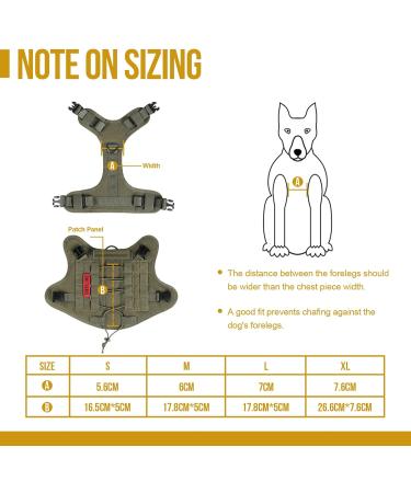 OneTigris Fire Watcher 2.0 Molle Dog Harness - XL Green Ranger | Durable Adjustable Handle & Metal Buckle for Enhanced Control | Perfect for Outdoor Adventures & International Shipping - Buy Online on GoSupps.com