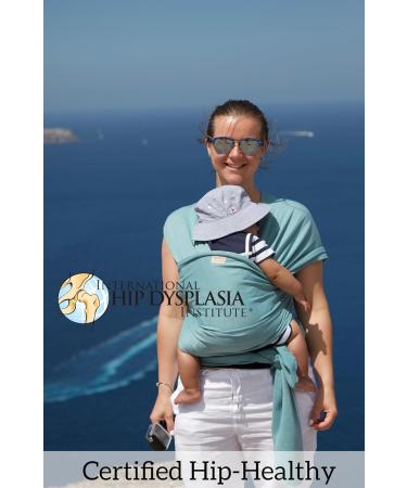 Premium Baby Sling Wrap Carrier | Safety Tested for Newborn to Toddler | Nursing Cover | Soft Stretchy Material | One Size Fits All | Neutral Blue - Buy Online on GoSupps.com