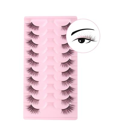 Parrarri Cat Eye Lashes - 10 Pairs Fluffy 3D Fake Eyelashes | H-18 Artificial Eyelash Collection for Stunning Looks - Buy Online on GoSupps.com