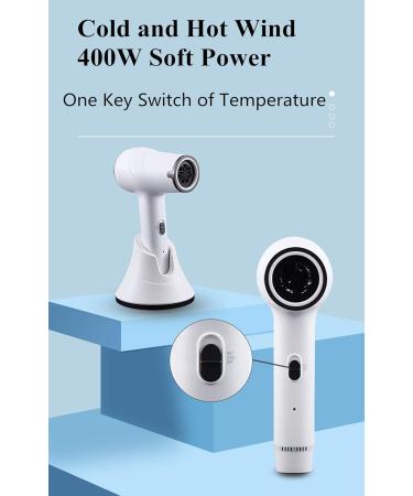 2021 Professional Cordless Hair Dryer Negative Ionic Hair Blow Dryer Light Weight Low Noise White Hair Dryers with Concentrator and Charging Base - Buy Online on GoSupps.com