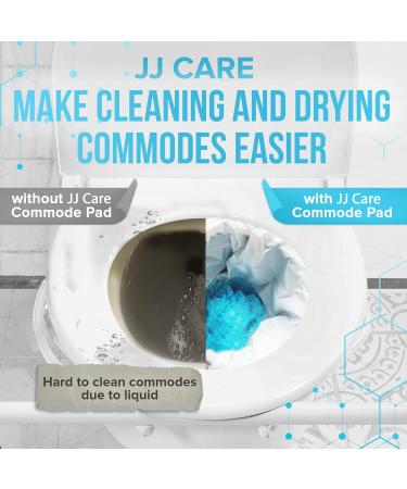JJ CARE Commode Pads - Pack of 110 Super Absorbent Gel Pads for Bedside Commode - Reduce Odor in Portable Toilet and Potty Chair - Disposable Commode Liner - Buy Online on GoSupps.com