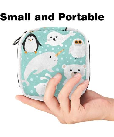 Sanitary Napkin Storage Bag | Period Tampon Makeup Pad Pouch | Animal Unicorn Bear | Color1056 - Buy Online on GoSupps.com