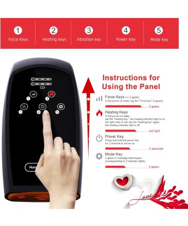 Hand Massage Device - Mothers Day Gift | Pain Relief Compression & Heating for Carpal Tunnel & Numbness | Perfect Valentines Day Gift - Buy Online on GoSupps.com