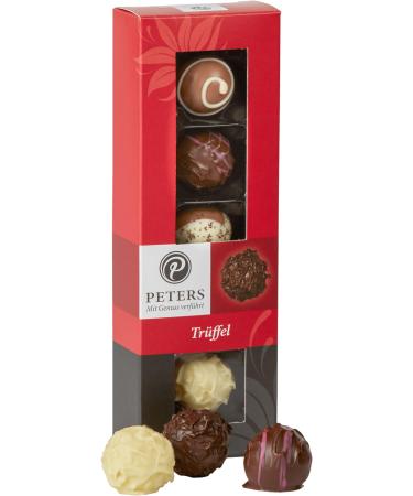 Peters seduced with pleasure |5 truffle mixture |High quality chocolates with alcohol |Pralin s |Gift idea |Chocolate |Gift |Praline box |Made in Germany |62g