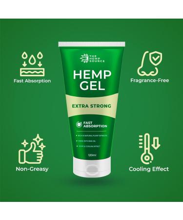 Hemp Active Gel | High Strength Hemp Oil Formula | Hemp Intensive Gel with Emu Oil Menthol & Aloe Vera | Rich in Natural Extracts | Soothe Back Neck Hands Feet | Large 120ml Tube - Buy Online on GoSupps.com