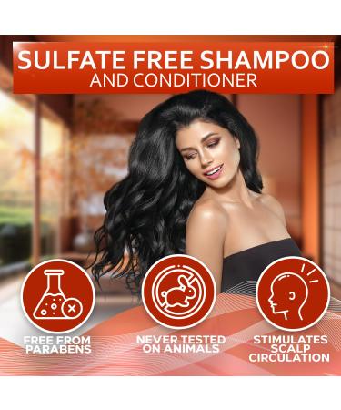 Batana Oil Shampoo & Conditioner Set | Thickening Hair Care for Men & Women | Sulfate Free Biotin & Keratin for Volumizing Fine Hair - Buy Online on GoSupps.com