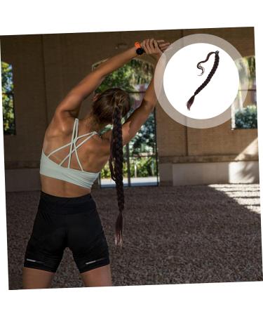 minkissy Wig Synthetic Wrap Around Braided Ponytail Hair Extensions for Women - High Temperature Wire Braid Ponytail Extension Tails Hair Extensions Ponytail Extension for Black Women 80X3CM Dark Red - Buy Online on GoSupps.com