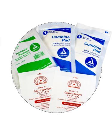 OSHA & ANSI 50 Person First Aid Kit Refill/Upgrade - 196 Pieces, Class B ANSI 2015 Compliant with Splint, Tourniquet, Tools & More - Buy Online on GoSupps.com