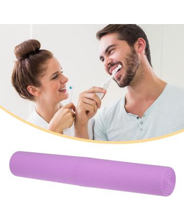 Buy VOCOSTE Vertical Stripe Toothbrush Case - Travel-Sized Plastic Holder for Business & Personal Use | Purple 7.87 x 1.18 - Buy Online on GoSupps.com