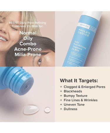 Paula's Choice RESIST 2% BHA Pore-Refining Treatment with Salicylic Acid & Hyaluronic Acid 3 oz - For Blackheads & Large Pores - Ideal for Oily Skin - Buy Online on GoSupps.com