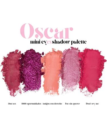  KRASH KOSMETICS KRASH KOSMETICS Mini eyEXshadow Oscar Eyeshadow Palette 5 Tone Super Pigment Long Lasting Matte Shiny Glitter Pink Fuchsia Garnet Colour Mirror Included Vegan & Cruelty Free - Buy Online on GoSupps.com