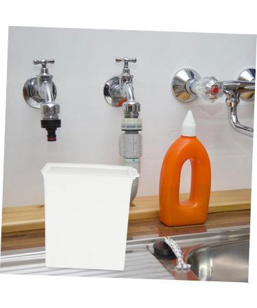 Abaodam Laundry Room Storage Box Sheet Laundry Storage Box Drawer Large Capacity Bucket Washing Powder Bucket Desktop 14.6X14X8CM White - Buy Online on GoSupps.com