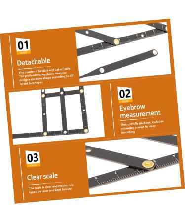 POPETPOP 5 pcs Ratio Gadgets Second Metal Makeup Caliper Sliding Tool Measuring Positioning Tools Stainless 25x5x0.6cmx5pcs Blackx5pcs - Buy Online on GoSupps.com