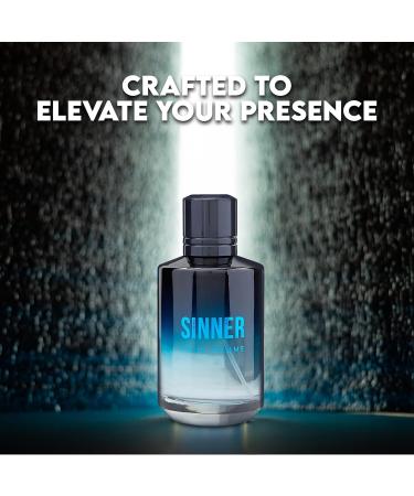 Sinner Sensual Woody Fragrance for Men | Long Lasting Cologne Aromatic Scent Eau de Parfum Natural Spray - Great Holiday Gift 3.4 Fl Oz/100 Ml - Buy Online on GoSupps.com