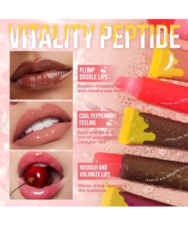 Hydrating Tinted Lip Treatment Balm Moisturizing Lip Mask for Chapped Lips High-Shine Lip Gloss Moisturizing Lip Balm for Dry Cracked Lips (# 06) - Buy Online on GoSupps.com