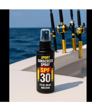 Mo Handsome Sport Sunscreen Spray SPF 30-2 Pack - Broad Spectrum Reef Safe Water Resistant (80 min) TSA Travel Size Made in USA - Buy Online on GoSupps.com