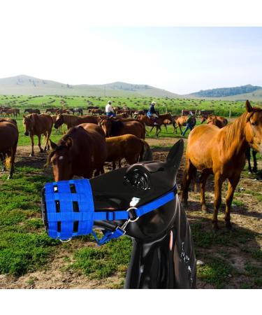 FREESSBRAME Muzzle - High-Quality Nylon Food Brake Adjustable & Comfortable Breathable Design with Velcro Fastener for Optimal Protection - Buy Online on GoSupps.com