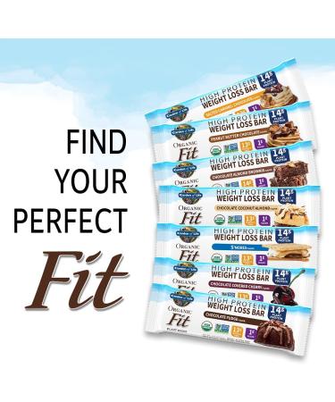 Garden of Life Organic Fit High Protein Weight Loss Bar - Peanut Butter Chocolate (12 Bars, 1.94 oz) - Buy Online on GoSupps.com