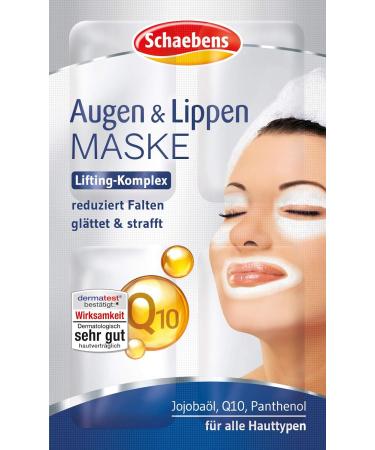 Buy Schaebens Eye & Lip Mask (12x 6ml) - Lifting Complex with Jojoba Oil Q10 & Panthenol for All Skin Types | International Shipping Available - Buy Online on GoSupps.com