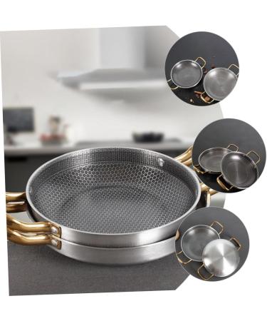 Alipis 26c Stainless Steel Cooking Pot Crayfish Camping Wok Induction Cooker maifan Wok Omelet pan Non Stick pan Amphora Saucepan Spanish Paella pan Stainless Steel Honeycomb 39x26cm As Shown - Buy Online on GoSupps.com