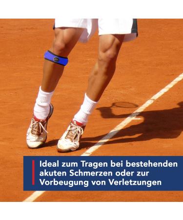 Dr. Arthritis Patellar Tendon Brace - Adjustable Knee Support for Meniscus & Tendonitis - Unisex Blue Pair - Buy Online on GoSupps.com