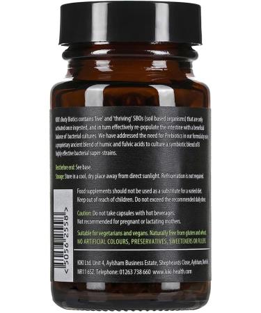 KIKI Health Body Biotics Supplement 60 Vegan Capsules - Soil Based Organisms SBO Bacterial Cultures - Unflavoured vegan capsules - 60 count - Buy Online on GoSupps.com