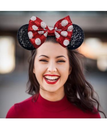 2 pieces Mouse Ears Mouse Ears Headband Black and white and black and white polka dot colourways Suitable for carnivals parties and other events Suitable for adults and children - Buy Online on GoSupps.com