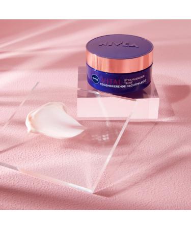 NIVEA Vital Regenerating Night Cream (50 ml) for the face for vital and healthy skin night cream with rose petal oil calcium and creatine - Buy Online on GoSupps.com