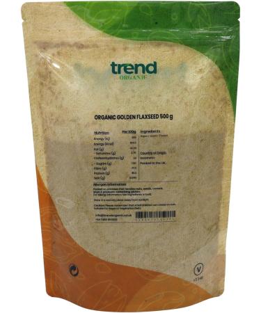 Organic Golden Flaxseed: High Protein & Fiber, Omega-3s, Vegan, GMO-Free - 1kg & 500g - Buy Online on GoSupps.com