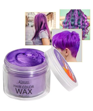 Hair Color Wax - Magic Master Keratin Temporary Hairstyle for Men & Women | Purple | Instant Color for Parties Festivals & Cosplay - Buy Online on GoSupps.com