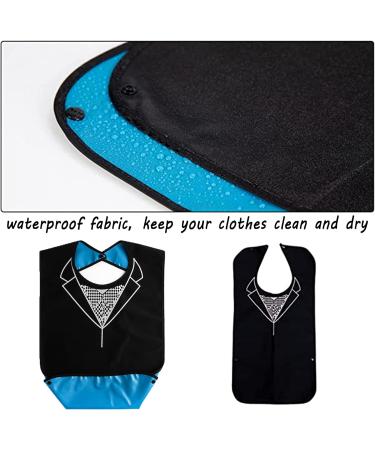 Buy Longhao Adjustable Silicone Bibs for Adults - Clothing Protection with Crumb Catcher - Stylish Small Black Design - Buy Online on GoSupps.com