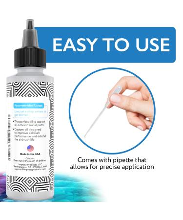 4 oz USA-Made Airbrush Lubricant for Smooth Trigger Action and Reduced Needle Friction - Buy Online on GoSupps.com